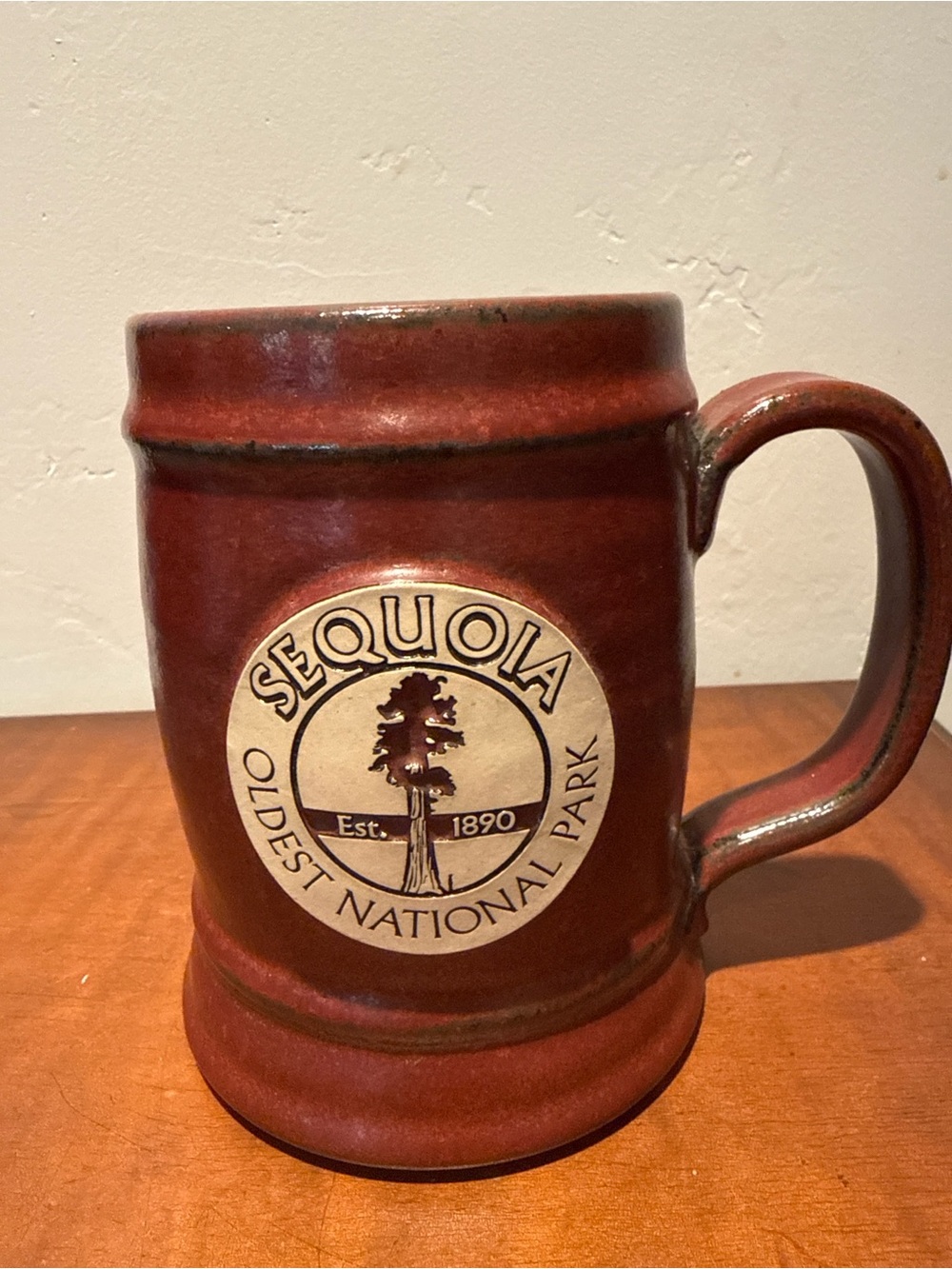 Sunset Hill Stoneware Sequoia National Park Mug Tankard Rustic Cabin Lodge USA